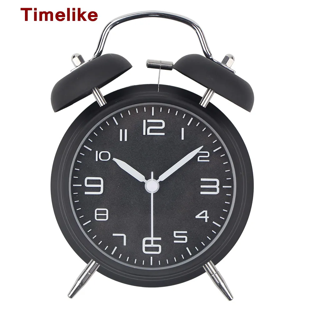 2019 Новый тихий будильник сканирование из современного черного металла