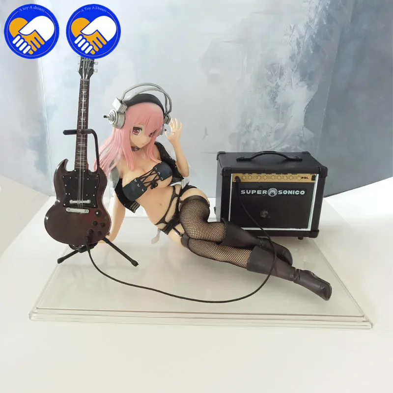 Купальник fuyu SONICO супер Соник 14 см ПВХ аниме фигурка модель с гитара бикини для