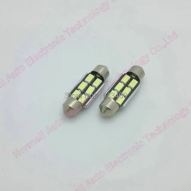 20 шт. * белый/голубой лед 36 мм 31 39 42 Festoon Dome 6 SMD 5730 светодиодный светильник CANBUS без