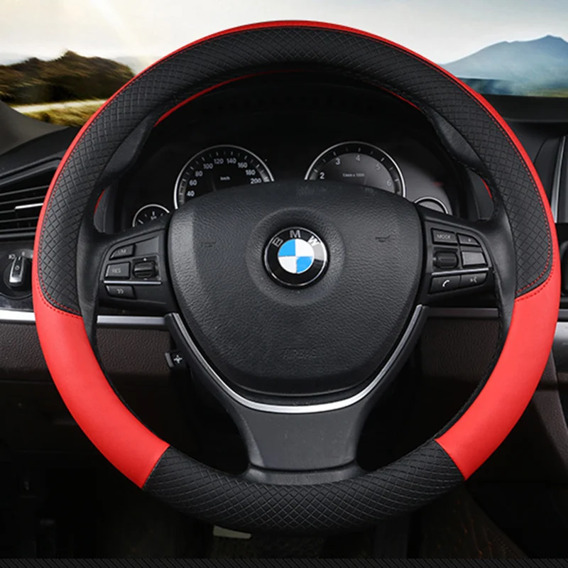 38 см чехол рулевого колеса автомобиля противоскользящие кожаные автомобилей