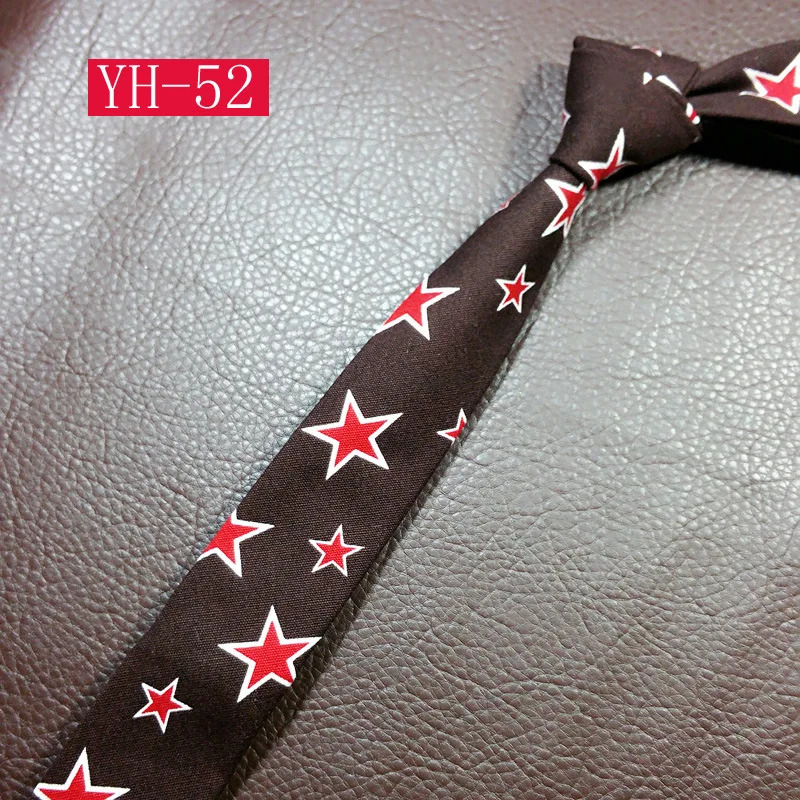 Новинка модные хлопковые Галстуки для взрослых с принтом в виде звезд и