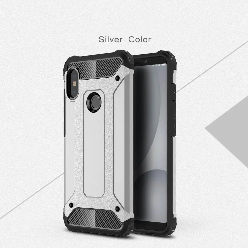 Silver Защитный чехол VRSDES для Xio mi Red mi Note 5 Pro mi 8 6X 5X A1 A2, силиконовый чехол+ PC чехол Xio mi Red mi 6 6A S2 5 Plus Note 6 Pro - Цвет: Silver