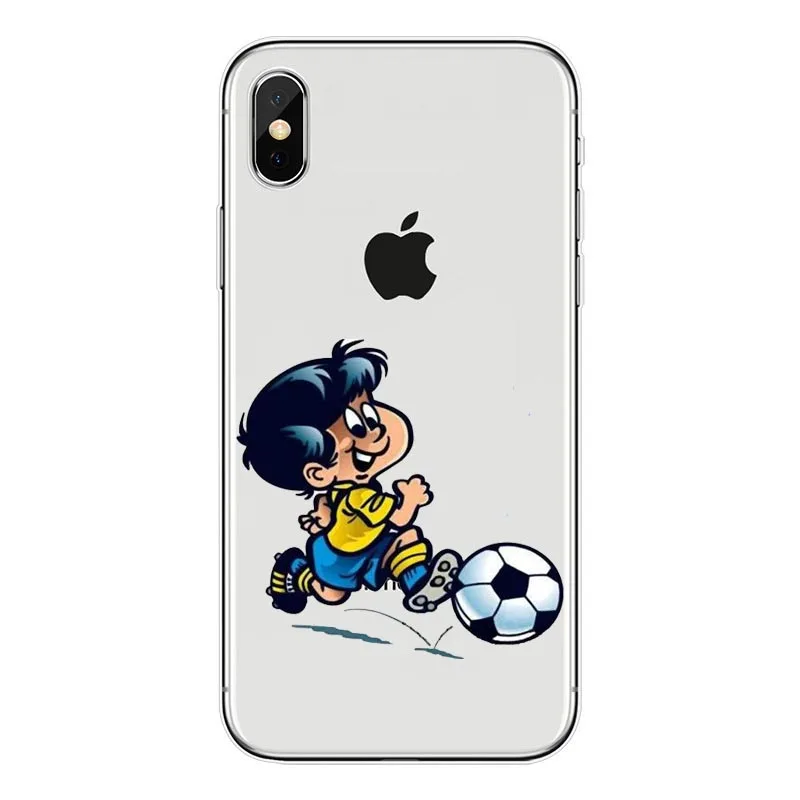 Футбольный Мягкий силиконовый чехол из ТПУ для iPhone XS Max 8 8Plus 7 6 6splus XR 5S