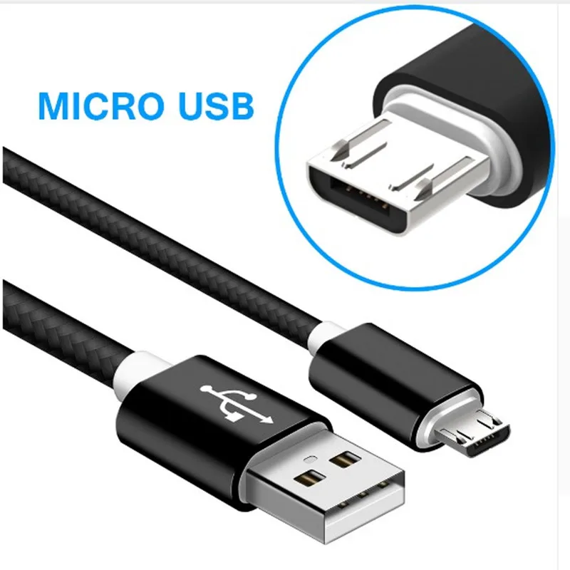 Микро USB быстрая зарядка 1 м кабель для синхронизации данных шнур Samsung S4 J5 J7 neo Huawei