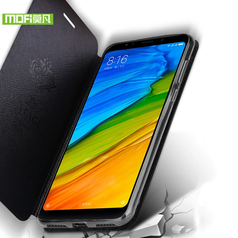 Mofi для Xiaomi Redmi 5 чехол силиконовый мягкий Держатель Флип кожа redmi оригинальный