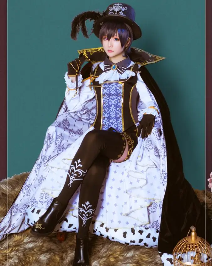 Аниме Черный Дворецкий Косплей Ciel Phantomhive Cos Хэллоуин вечерние Униформа Cos Высокое качество костюм полный комплект 9в1
