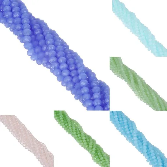 Новое поступление 145 шт 4 мм прозрачные яркие цветные бусины хрустальные