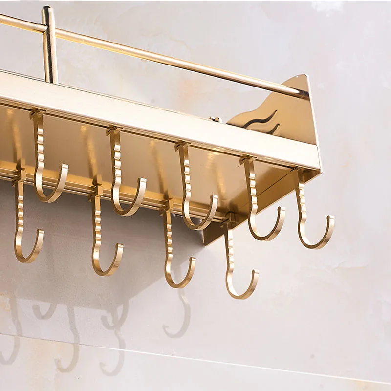 Fast and kitchen shelf space Hook Type Kitchen Cupboard Door Back Style Bracket Trash Ga New Solid 60CM 2 hollow cup 8 hook | Дом и сад