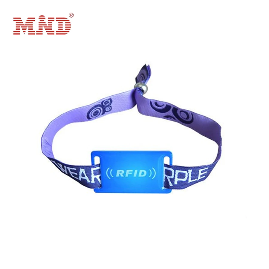 1000 шт./лот 13 56 МГц FM11RF08 MF1 S50 1K NFC Браслет RFID IC нейлоновый тканый браслет для