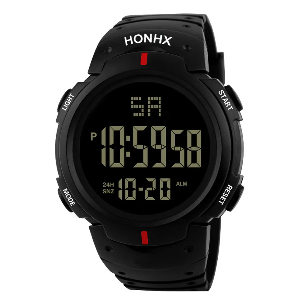 RD Relojes Hombre модный мужской светодиодный цифровой кварцевые военные водонепроницаемые спортивные часы с датой erkek kol saati z0604 - Цвет: RD