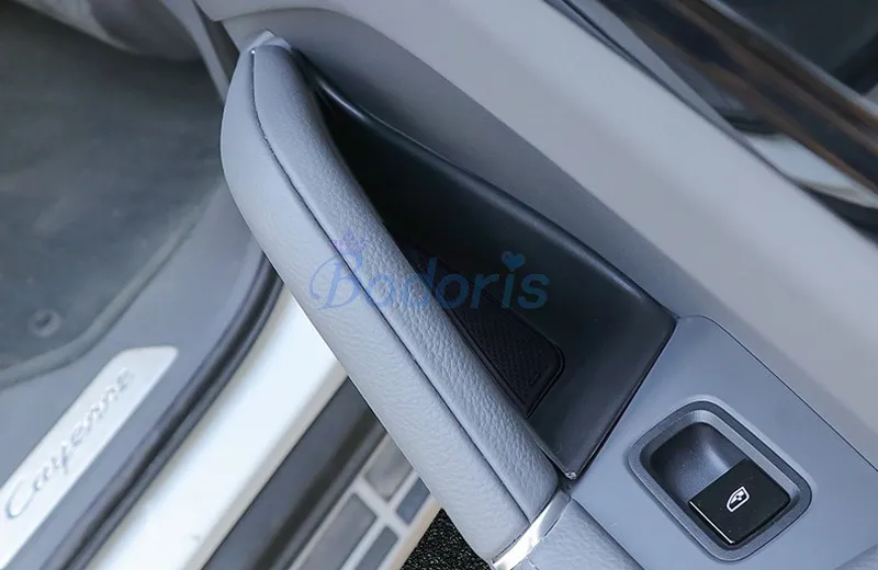2018 2019 для Porsche Cayenne автомобильный стайлинг дверной держатель подлокотник ящик