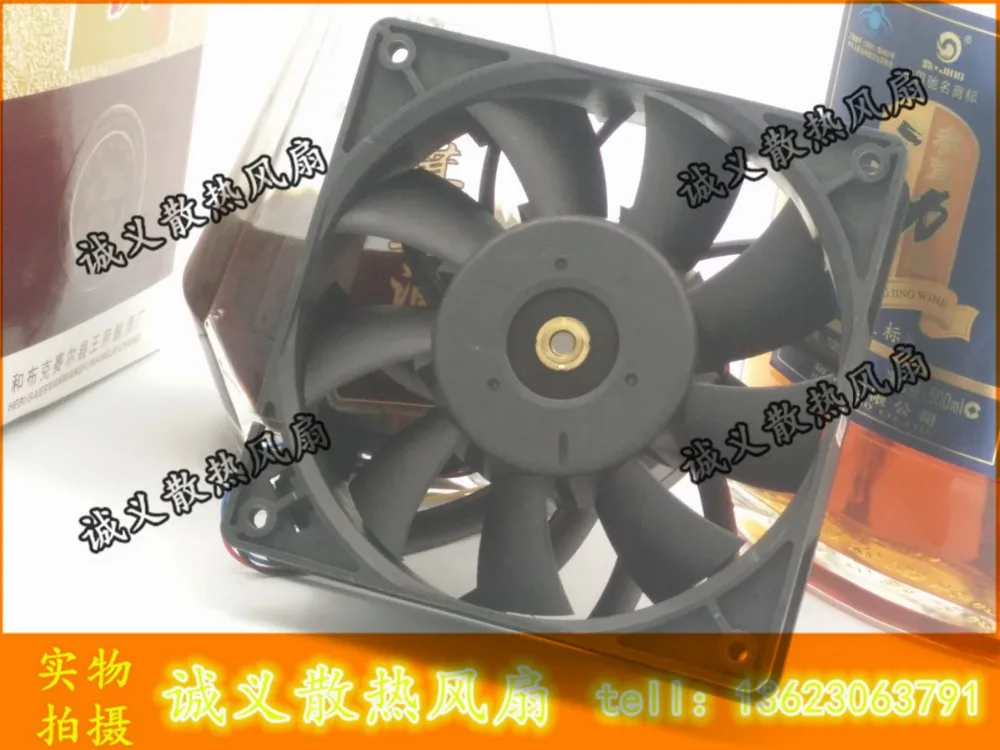 Для 12038 12 см вентилятор с двойным шаровым подшипником мощность ветра 48 В 0.75A FFC1248DE |