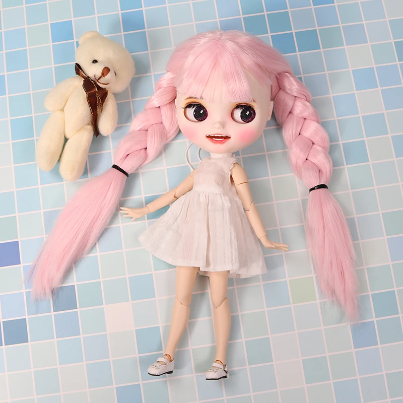 Кукла Blyth ICY DBS для серии № BL2352 розовые волосы резные губы улыбка матовое лицо