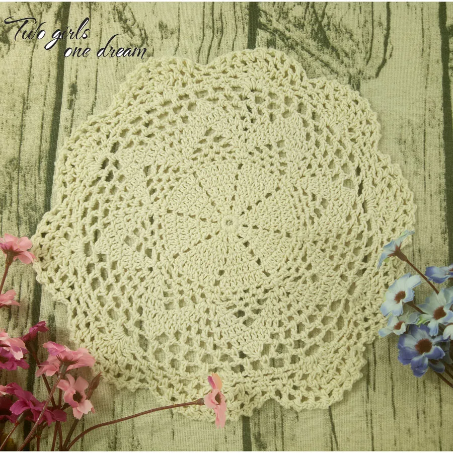 20 шт. декоративные кружевные подставки для столовых приборов 25 см|hand crochet doily|crochet