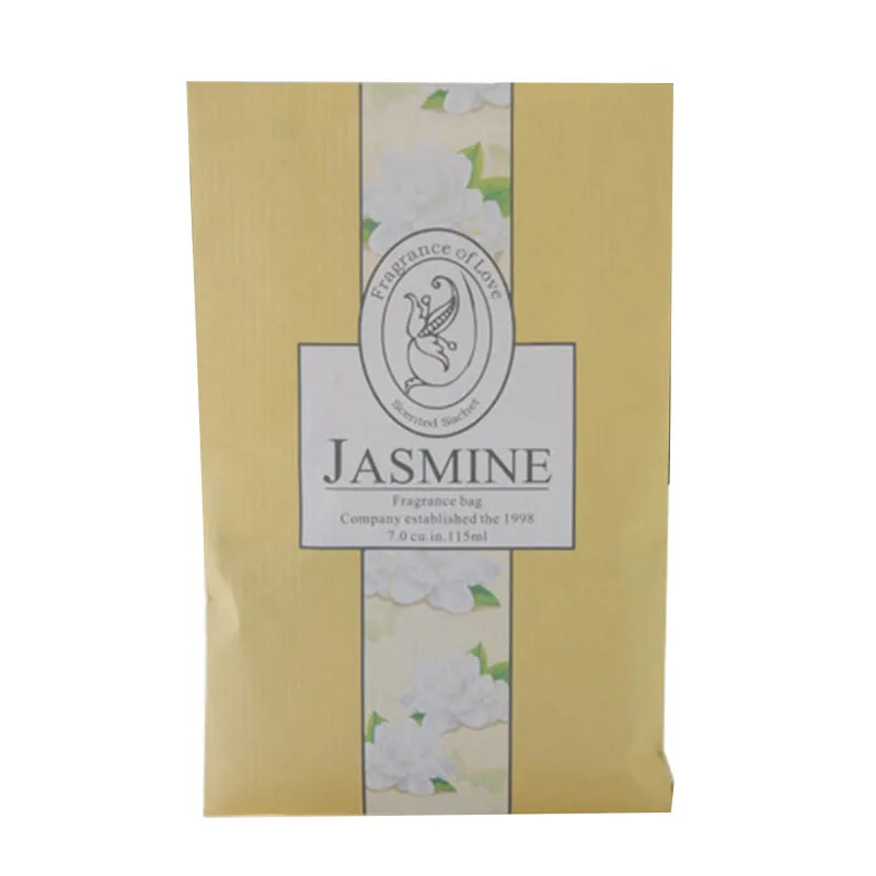 Jasmine Прямая поставка 1 шт. висячая Сумка-саше анти-вредители и анти-плесени шкаф ароматный пакет освежитель воздуха для дома - Цвет: Jasmine
