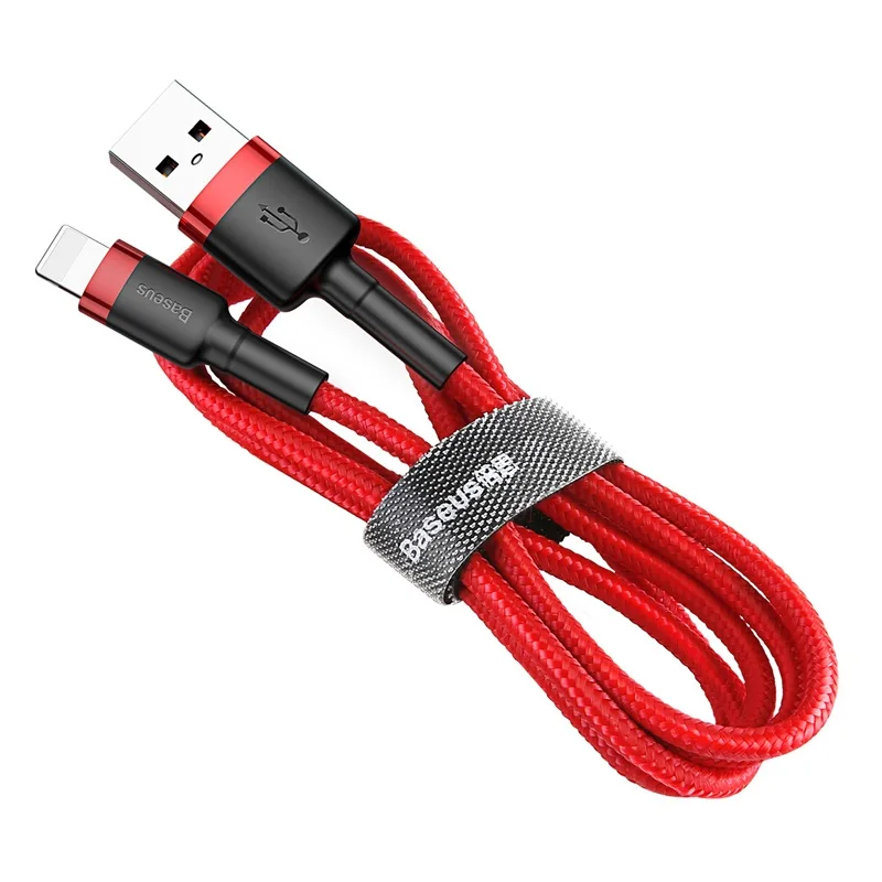 Baseus USB кабель для iPhone 11 XR Xs Max 2.4A кабель для быстрой зарядки 3M USB кабель для зарядки данных для iPhone X 8 7 Plus провод для зарядки - Цвет: Red