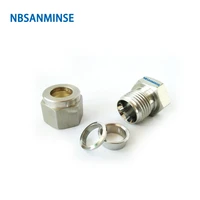 nbsanminse 5pcslot c connector coupling cap stainless steel 316l pipe fitting cap for oil air water corrosive medium
