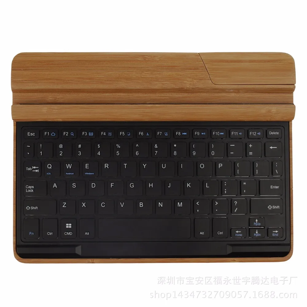 Модная бамбуковая клавиатура Bluetooth для 9 7 Ipad air планшетный ПК 5 4 3 2 | Компьютеры и