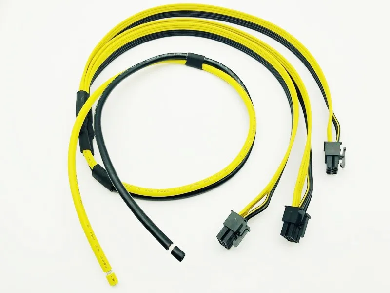 Кабель адаптер 90 см от 1 до 3 6Pin кабель питания 6pin GPU провод для видеокарты 12AWG + 18AWG
