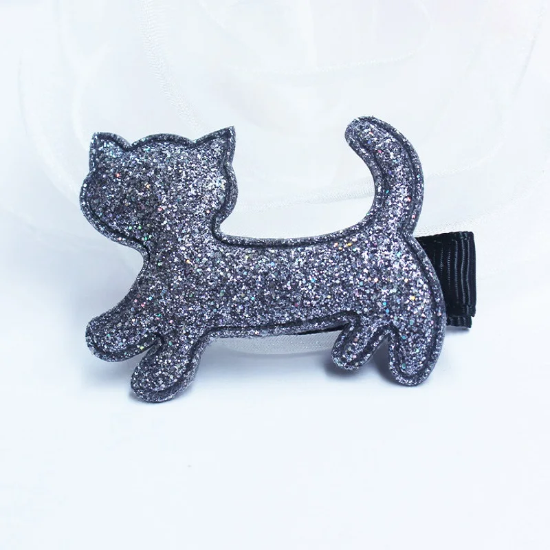 Красочная заколка для волос с маленьким котенком девочек Милая Красная розовая