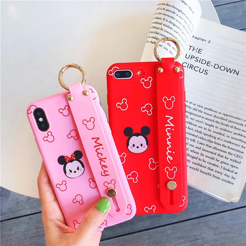 Чехол с Минни для iPhone 7 милый чехол Микки новая Корейская японская мягкая крышка