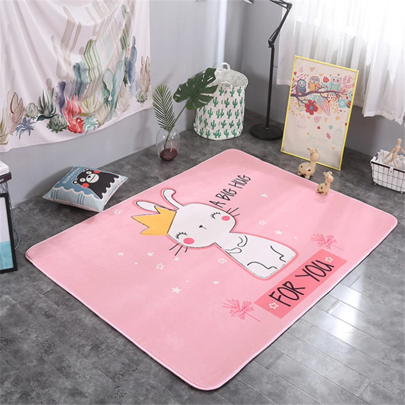 Baby Crawling Play Mat Double-sided Thick 200 x 150CM Non-skid Floor Pads Padded Mink Climbing Cute Toys Game for Infants | Игрушки и