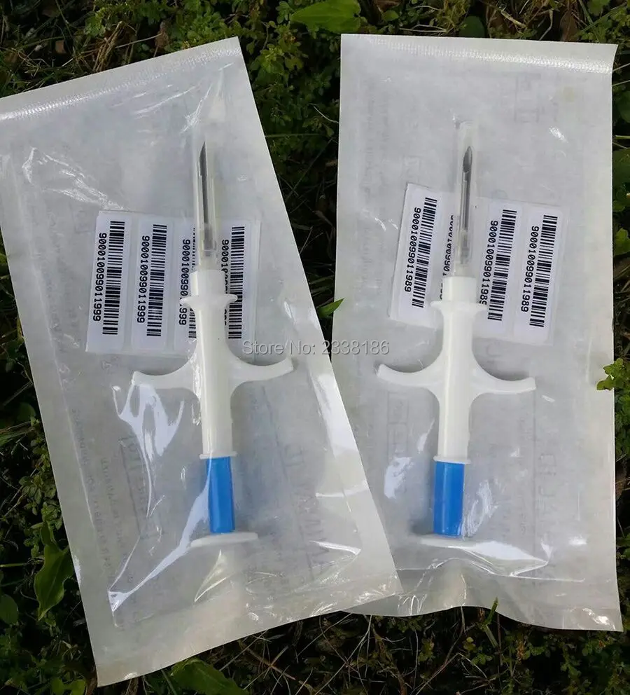 50 шт./лот Стеклянная метка с имплантером 1,25*7 мм для маленьких животных SO11784/785 FDX-B чип черепахи Самое маленькое животное в мире