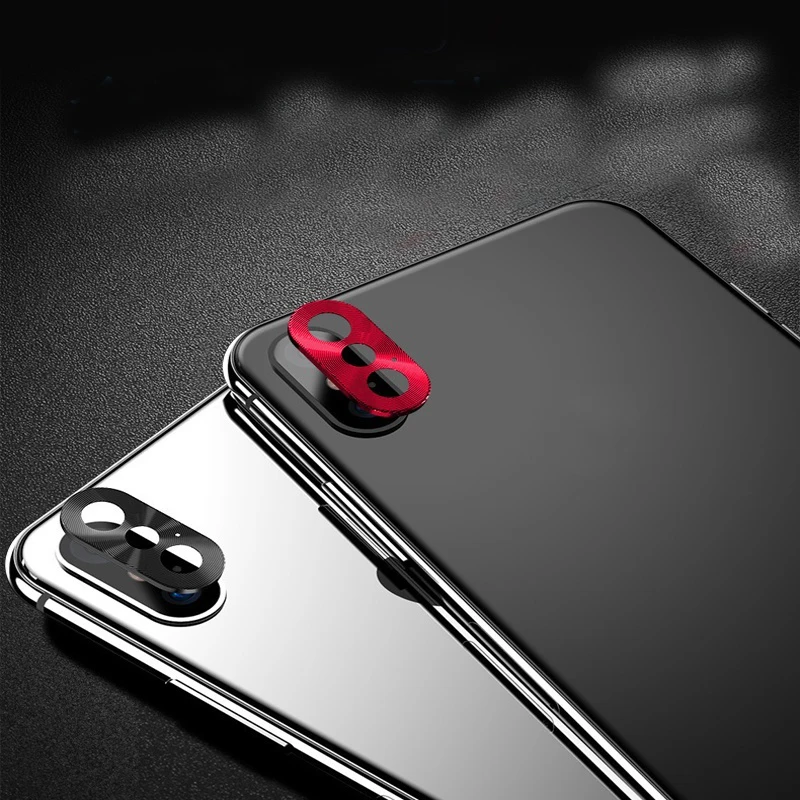 Задняя камера объектива металлическая защитная крышка для iPhone XS MAX 3D задняя охранная камера аксессуары для мобильного телефона защита