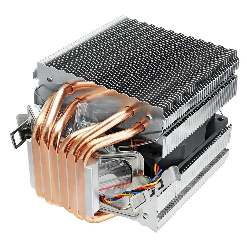 Кулер для процессора с 6 трубками Радиатор вентилятора Intel Amd Lag1156/1155/1150/775 |