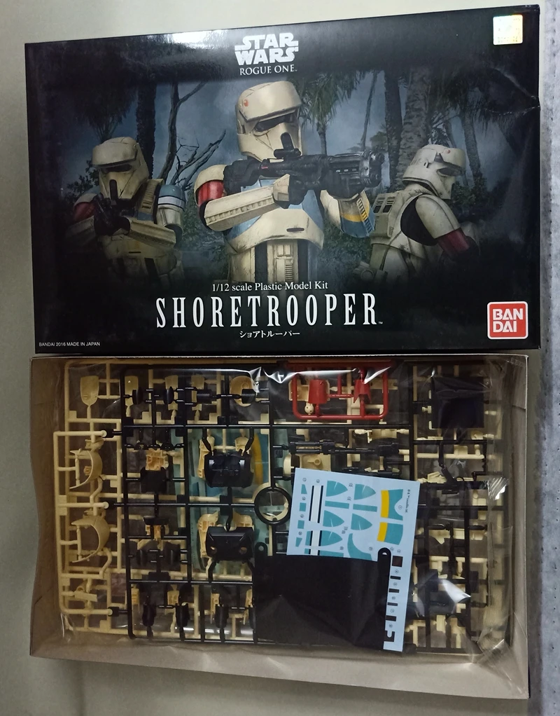 Оригинальные BANDAI Звездные войны персонаж линия 1/12 Scal Shoretrooper фигурка Juguetes Brinquedos