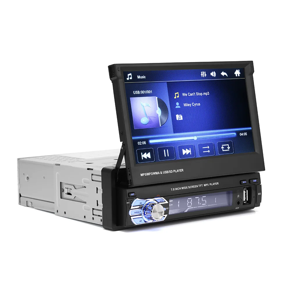 AMPrime 2 din автомагнитола 2din Аудио мультимедийный плеер BT FM USB AUX Автомагнитола 12 В HD стерео Oto Teypleri Выдвижной аудио