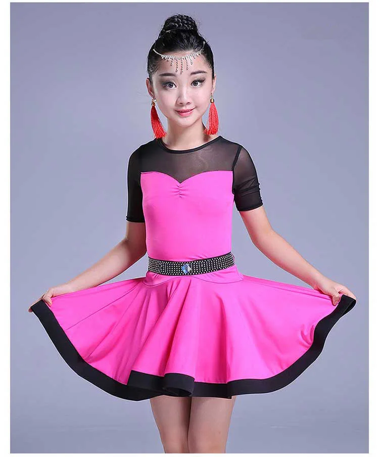 Платье для латиноамериканских танцев девочек Детские бальные платья детей