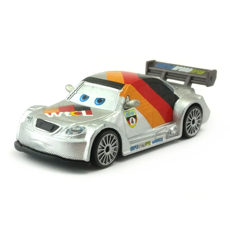 Фото Дисней Pixar Cars 2 Max Schnell с металлическим покрытием литой под давлением игрушечный