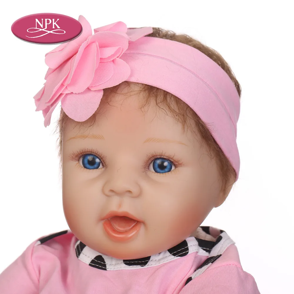 NPK 55 см кукла новорожденная силиконовая для новорожденных Bebe Reborn Menina 2018 модный