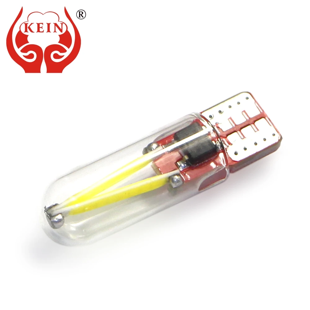 KEIN 1 шт. светодиодный T10 лампы W5W 194 168 COB 501 t10 Автомобильные фары w5w синий интерьер