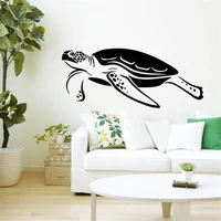 turtle tortoise tortoiseshell water sea animal swim fashion living room vinyl carving wall decal sticker for home window decor