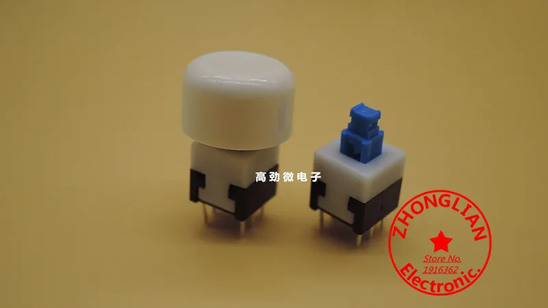 10 шт.лот 8X8 переключатель без блокировки + крышка кнопки A01 8X8 переключатель сброса 6 контактов 2 ряда ключей (art.: 79dcf15cd) - 79dcf15cd