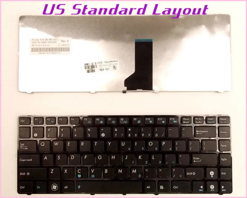 Новая клавиатура для ASUS K42JP K42JE K42JR K42JK K42JBK42D K42JC K42N P43 P43E ноутбук/ноутбук с черной