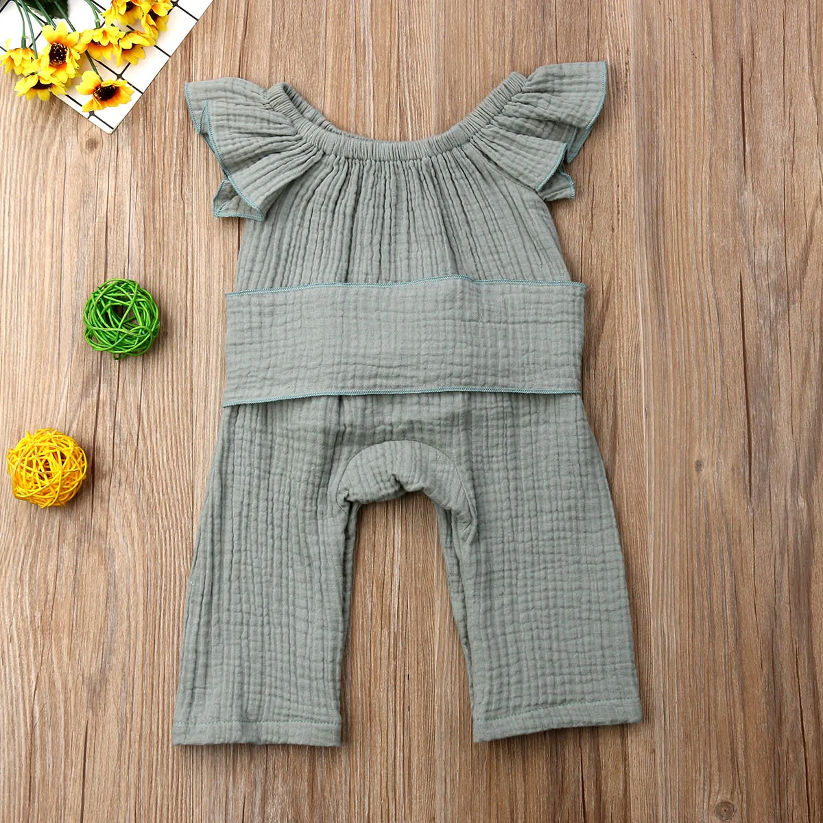 Детский комбинезон без рукавов Pudcoco для маленьких девочек летние комбинезоны