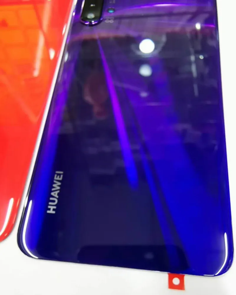100% оригинал Для Huawei nova 5 Pro стеклянная задняя крышка корпус батарейный отсек с