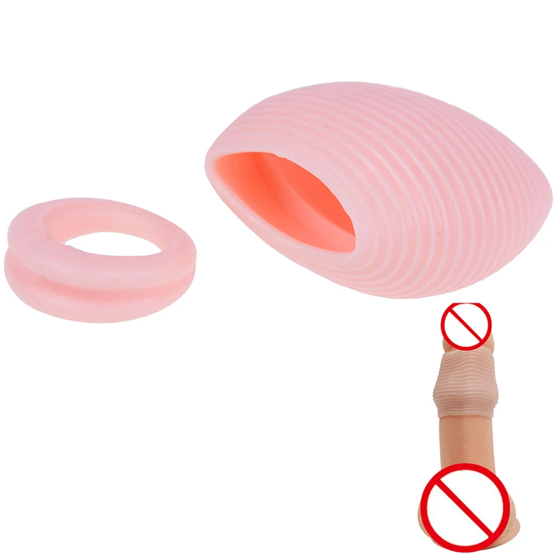 Exotic Accessories Delay Lasting Penis Rings Silicone Foreskin Cock Ring Protection Sex Toys For Men Sleeve |
