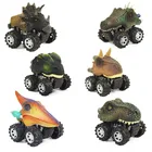 6 видов динозавров, тираннозавр, татанкацефалус, дилофозавр, трицератопс, птеросаурия, спинозавр, модель мини-игрушек, игрушечный автомобиль