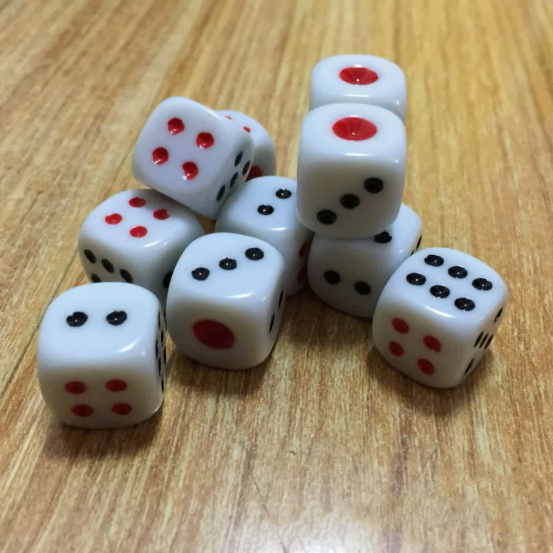 

200Pcs/set Manufacturers Sell High-end Rounded Red and Blue Dot Bar KTV Nightclub with Independent Packaging Dice 10mm