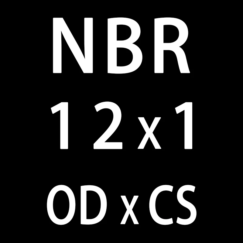 50 шт./лот резиновым кольцом NBR уплотнительное кольцо 1 мм Толщина OD11/12/13/14/15/16/17/18/19/20 мм уплотнительное кольцо нитрил прокладка кольца масла - Цвет: OD12mm