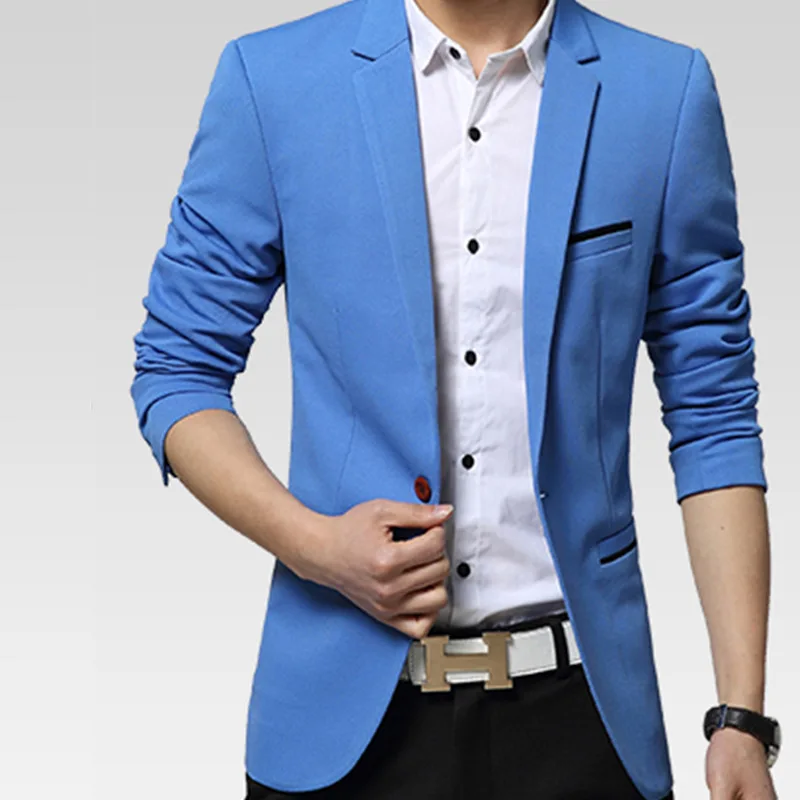 Мужской однотонный пиджак повседневный жакет модель tidedo506 осень|suit jacket|suit jacket