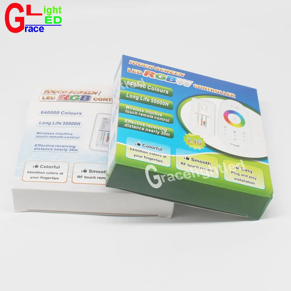 2 4G RGB/RGBW LED контроллер 3 канала 18A DC12 24V сенсорный экран пульт дистанционного