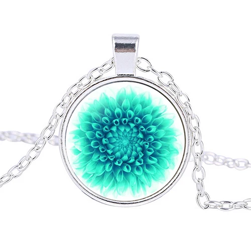 2018 новый волшебный свет флуоресцентный зеленый цветок фото стеклянный Подвески