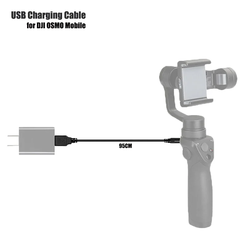 USB кабель 95 см зарядный для DJI OSMO Mobile 3 осевой ручной карданный стабилизатор