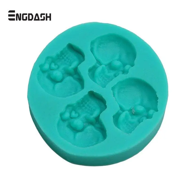 Engdash 1 шт. 3D череп Форма силиконовые формы для приготовления конфет форма шоколада