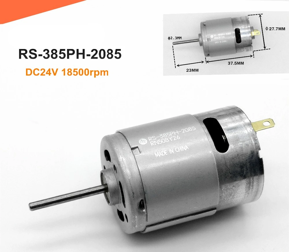 Сильный! RS-385PH-2085 DC24V 18500 об/мин высококачественный двигатель! 385 двигатель постоянного тока